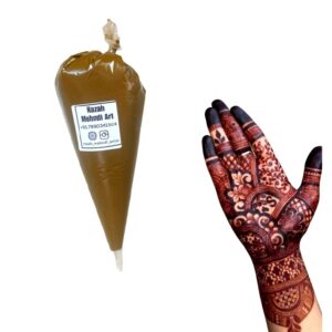 Ready-to-Apply Fresh Henna Paste - 300g | Dulhan Mehndi Cones for Bridal Designs