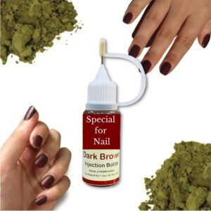 Instant Nail Injection Henna Paste Mehendi Bottle | Vegan & Halal | Long-Lasting Dark Maroon Stain